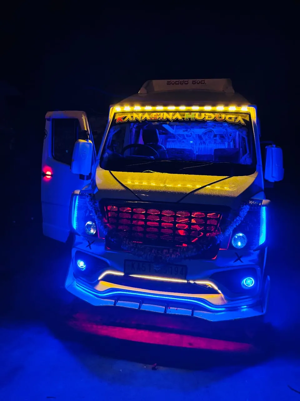 Group photo at waterfall